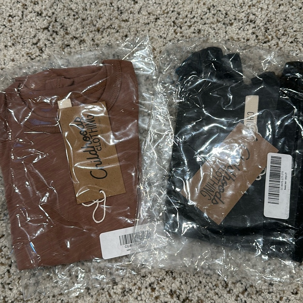 2T 2-Pack Childhoods Clothing T-shirts (chocolate & onyx)